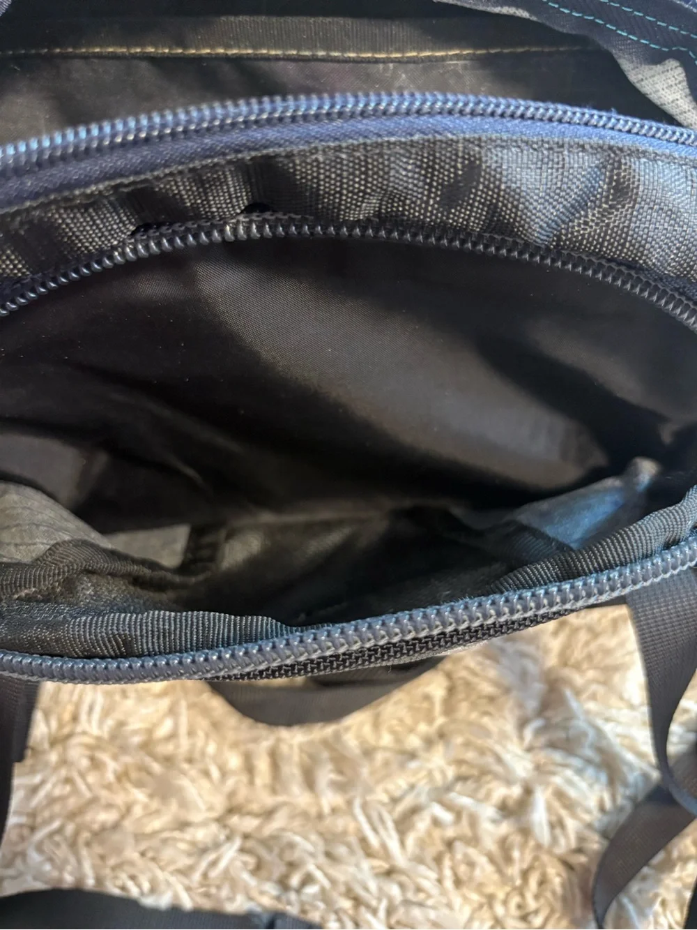 Vintage 90s The North Face Lumbar Pack - Black/navy Blue - EXCELLENT Condition